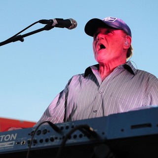 Bruce Johnston, The Beach Boys in John Stamos Performs Live with The Beach Boys at Marlins Super Saturday Concert
