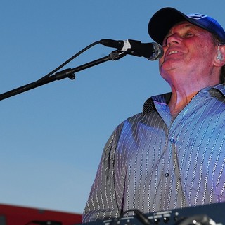 Bruce Johnston, The Beach Boys in John Stamos Performs Live with The Beach Boys at Marlins Super Saturday Concert