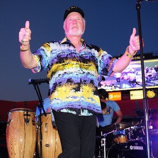 Mike Love, The Beach Boys in John Stamos Performs Live with The Beach Boys at Marlins Super Saturday Concert