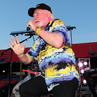 Mike Love, The Beach Boys in John Stamos Performs Live with The Beach Boys at Marlins Super Saturday Concert