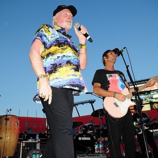 Mike Love, The Beach Boys in John Stamos Performs Live with The Beach Boys at Marlins Super Saturday Concert