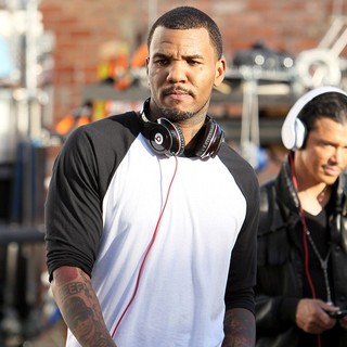 The Game in The Game Filming An Advertisement in Beverly Hills for Italian Car Company Fiat