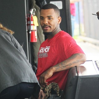 The Game in The Game Getting His Hair Cut at A Barber's