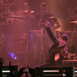 Brandon Flowers, The Killers in The Killers Performing at The American Airlines Arena
