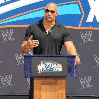 The Rock in The Press Conference for WrestleMania XXVIII