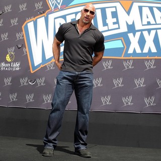 The Rock in The Press Conference for WrestleMania XXVIII