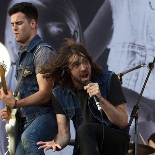 Freddie Cowan, Justin Young, Pete Robertson, The Vaccines in Leeds Festival 2012 - Day Three
