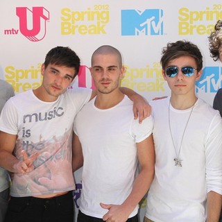 Siva Kaneswaran, Tom Parker, Max George, Nathan Sykes, Jay McGuiness, The Wanted in MTV Spring Break 2012 - Day 2