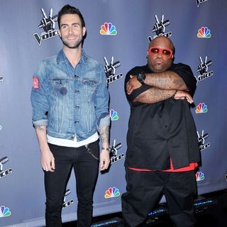 Adam Levine, Cee-Lo in NBC Press Junket for 'The Voice'