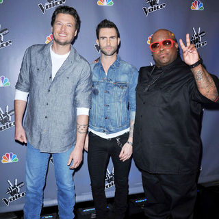 Blake Shelton, Adam Levine, Cee-Lo in NBC Press Junket for 'The Voice'