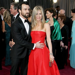 Justin Theroux, Jennifer Aniston in The 85th Annual Oscars - Red Carpet Arrivals