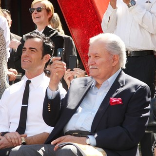 Justin Theroux, John Aniston in Jennifer Aniston Is Honored with A Star on The Hollywood Walk of Fame