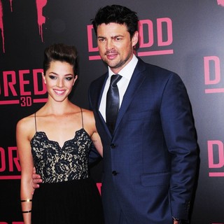 Olivia Thirlby, Karl Urban in Dredd New York Screening