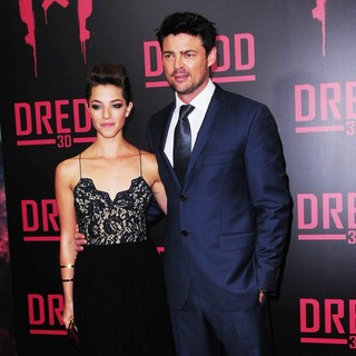 Olivia Thirlby, Karl Urban in Dredd New York Screening