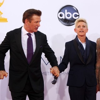 Hilaria Thomas, Alec Baldwin, Ellen DeGeneres, Portia de Rossi in 64th Annual Primetime Emmy Awards - Arrivals