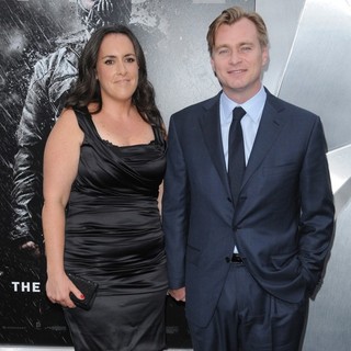 Emma Thomas, Christopher Nolan in The Dark Knight Rises New York Premiere - Arrivals
