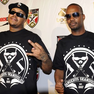 DJ Paul, Juicy J, Three 6 Mafia in Three 6 Mafia at The Boost Mobile Rock Corps