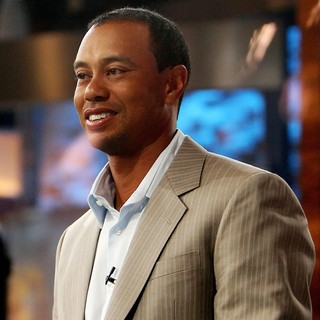 Tiger Woods at ABC Studios for Good Morning America