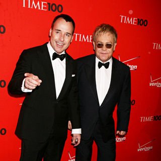 David Furnish, Elton John in 2010 TIME 100 Gala