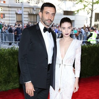 Riccardo Tisci, Rooney Mara in PUNK: Chaos to Couture Costume Institute Gala