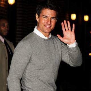 Tom Cruise in The Late Show with David Letterman - Arrivals