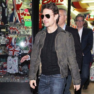 Tom Cruise in Tom Cruise Leaves Chinawhite via A Shop in Busy Oxford Street