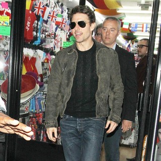 Tom Cruise in Tom Cruise Leaves Chinawhite via A Shop in Busy Oxford Street