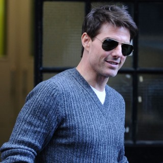 Tom Cruise in Tom Cruise Leaving An Office Building