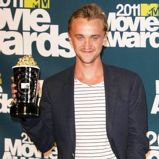 Tom Felton in 2011 MTV Movie Awards - Press Room
