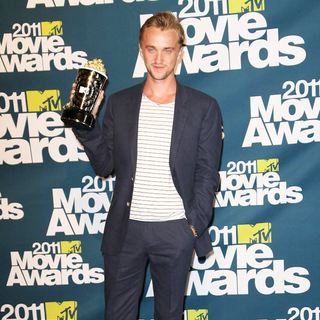 Tom Felton in 2011 MTV Movie Awards - Press Room