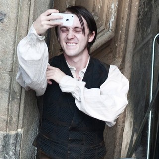 Actors on The Set of Therese Raquin Filming on Location