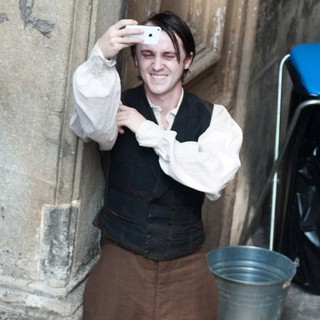 Actors on The Set of Therese Raquin Filming on Location