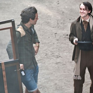 Actors on The Set of Therese Raquin Filming on Location