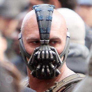 Tom Hardy in On The Batman Movie Set of The Dark Knight Rises