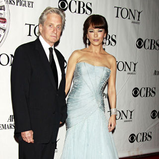 Michael Douglas, Catherine Zeta-Jones in The 64th Tony Awards - Arrivals