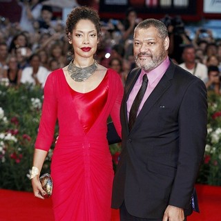 Gina Torres, Laurence Fishburne in The 68th Venice Film Festival - Day 4 - Contagion - Premiere- Arrivals
