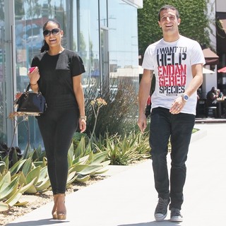 Pia Toscano, Mark Ballas in Pia Toscano and Mark Ballas Are in High Spirits as They Enjoy Lunch