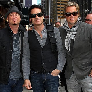 Train in Celebrities Arrive at The Ed Sullivan Theater for The Late Show with David Letterman