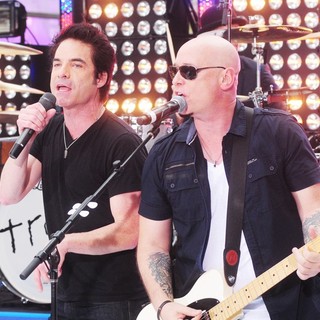 Pat Monahan, Jimmy Stafford, Train in Train Performing Live During The Today Show Summer Concert Series