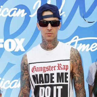 Blink-182 in American Idol Finale Results Show Live - Arrivals - travis-barker-american-idol-finale-results-show-live-01