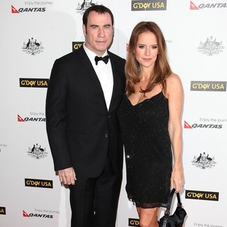 John Travolta, Kelly Preston in 9th Annual G'Day USA Gala - Arrivals