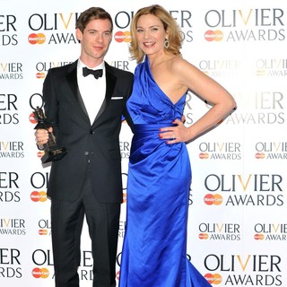 Kim Cattrall in The Olivier Awards 2013 - Press Room - treadaway-cattrall-olivier-awards-2013-press-room-04