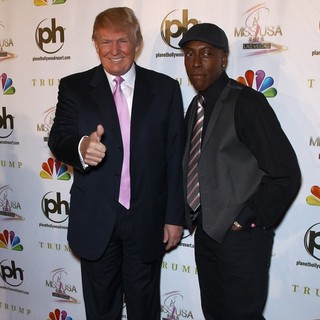 Donald Trump, Arsenio Hall in 2012 Miss USA Pageant - Red Carpet