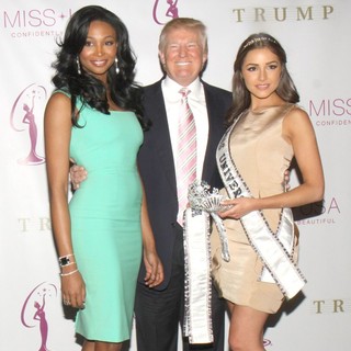 Nana Meriwether, Donald Trump, Olivia Culpo in Miss USA Crowning Ceremony Hosted by Donald Trump