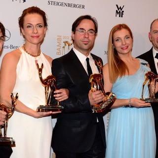 Sebastian Urzendowsky, Claudia Michelsen, Jan Josef Liefers, Nadja Uhl, Gotz Schubert in Bambi Awards 2012