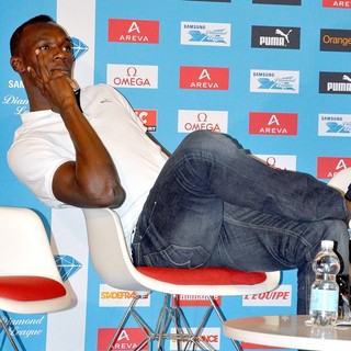 Usain Bolt in The Areva Press Conference