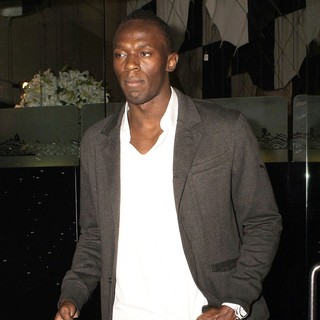 Usain Bolt in Usain Bolt Is Seen Leaving Mr. Chow Restaurant