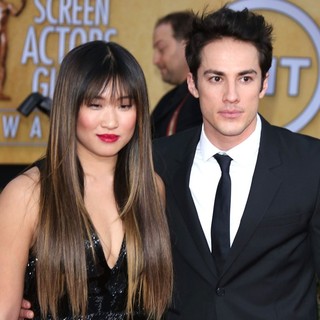 Jenna Ushkowitz, Michael Trevino in 19th Annual Screen Actors Guild Awards - Arrivals