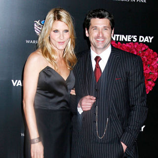 Patrick Dempsey, Jill Fink in Los Angeles World Premiere of 'Valentine's Day' - Red Carpet