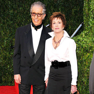 Jane Fonda, Richard Perry in The 82nd Annual Academy Awards (Oscars) - Vanity Fair Party - Arrivals